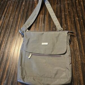 BAGGALLINI‎ Pocket Town Bag Crossbody Shoulder Bag Purse, Pewter Gray